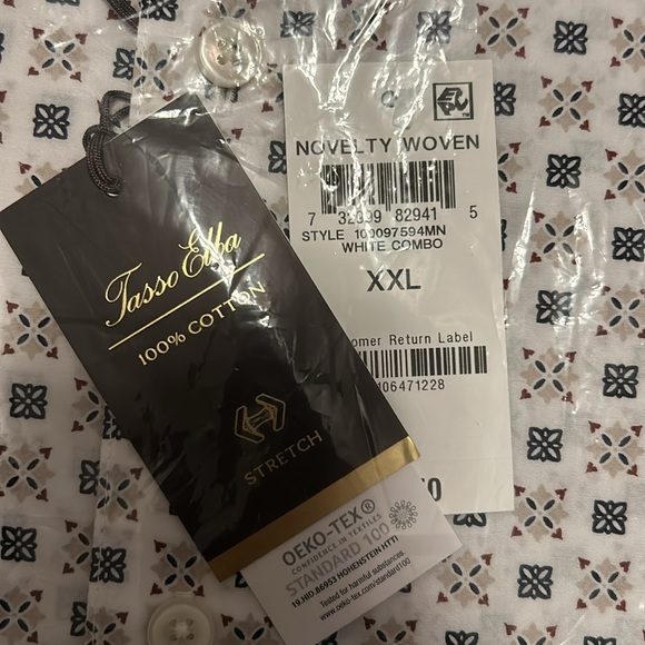 Men long sleeve button down printed shirt - Picture 3 of 5